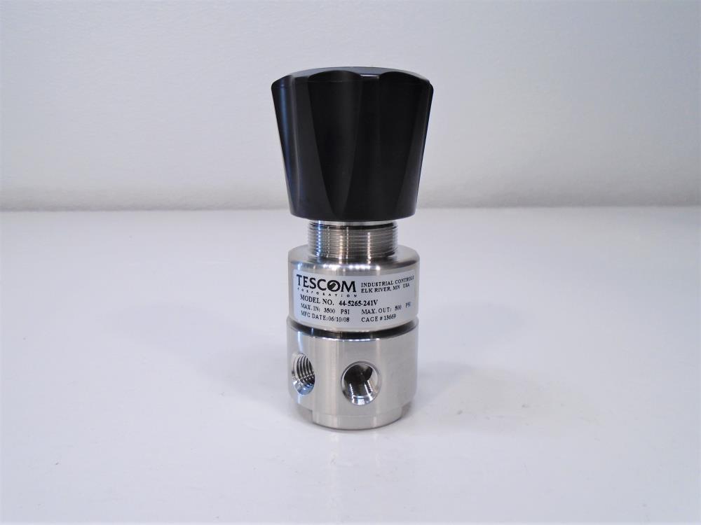 Tescom 1/4" NPT Pressure Reducing Regulator, 44-5265-241V, 500 - 3500 PSI